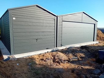 Plechová garáž - dvojgaráž. - 3