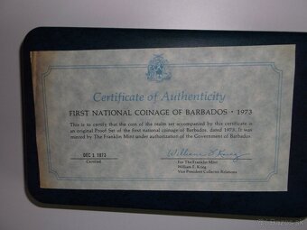 BARBADOS PROOF set 1973 strieborne mince - 3