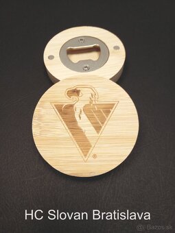 Otvárač na pivo s magnetmi, a vypálením logom - 3