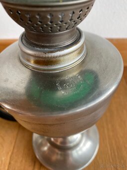 Stará cínová lampa ve stylu petrolejky - 3