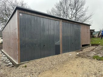 Plechová garáž 8x6m - 3