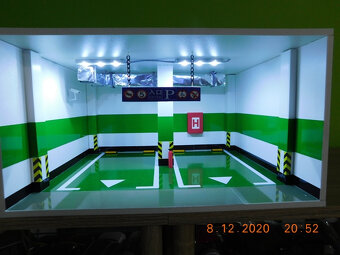 diorama podzemná garáž pre modely 1:18 - 3