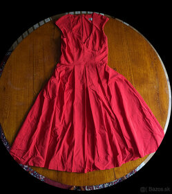 NOVÉ Červené kokteilové šaty TEMPEST veľkosť S - 3