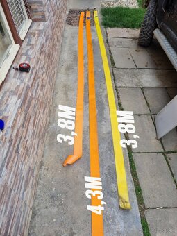 GURTNE UPÍNACIE PÁSY ŠIROKÉ AKO NOVÉ 4metrové šírka 7,5cm - 3