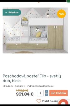 Detská poschodová posteľ - 3