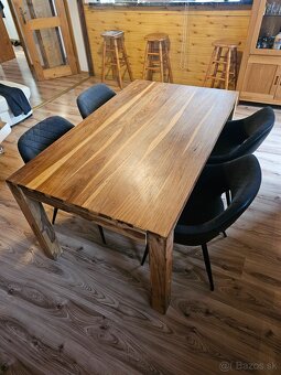 Jedalensky stol masiv +4 stolicky - 3