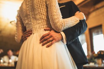 Svadobné šaty čipka a tyl - 3