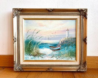 Starý obraz olejomalba - 3