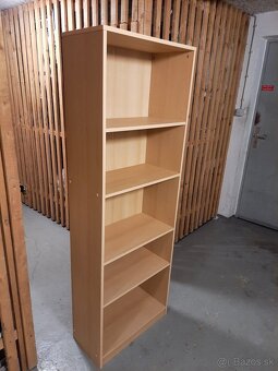 Svetlo hnedý regál / knižnica / polica, Výška 168 cm - 3