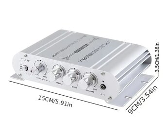 Zosilňovač 2x40W, s adaptérom - 3