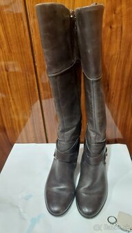 Čižmy kožené vysoké Högl - 3