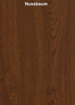 Plastové dvere 98x203cm, orech/biela - 3