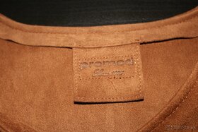 Hnedé semišové šaty značky Promod - 3
