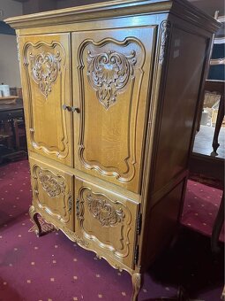 Komoda, drevo, bazar, v 156 cm, s 106 cm, h 61 cm, - 3