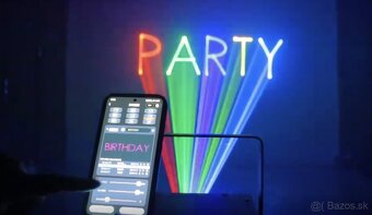 Laser RGB silný 5W - Bluetooth, plnofarebný - 3