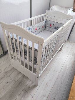 Detská postielka + matrac + mantinel + plachta - 3