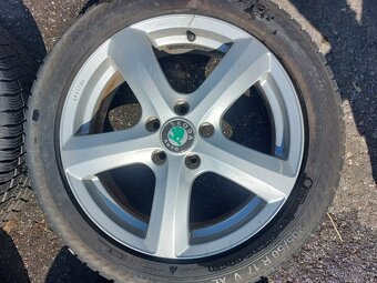 ELEKTRÓNY+PNEUMATIKY ŠKODA R17 5X112 6JX17 ET45 - 3