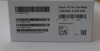 Rozbalený Xiaomi 14T Pro 12GB/512GB Titan Black - 3