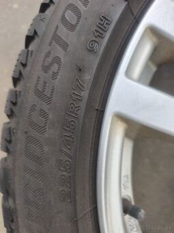 Bridgestone 225/45 R17 Zimné + DISKY – Kompletná sada - 3