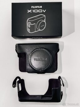 Fujifilm X100V čierne kožené púzdro - 3