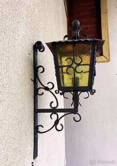 Kované železné nástenné svetlo do exteriéru - 3