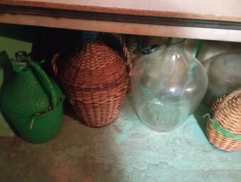 Sklenene flase na vino - 3