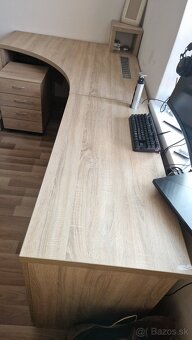 Písací rohový stôl - 3