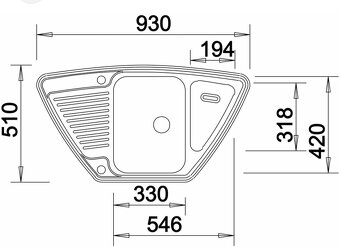 Predám kuchynský nerezový drez - 3