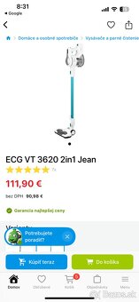 Tycovy vysávac ECG vt 3620 - 3