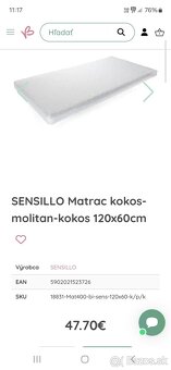 Predam matrac do postielky sensillo - 3