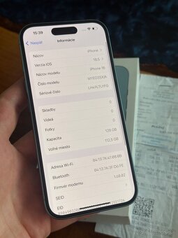 iPhone 16 128gb Teal záruka iStyle - 3