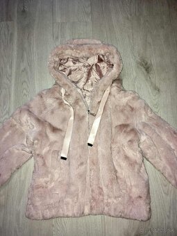baby pink nova damska stylova kozusinova bunda-bombera - 3