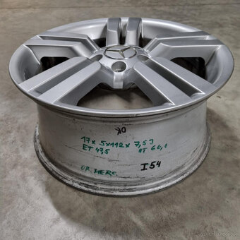 Hliníkové Mercedes disky 5x112 R17 7,5J ET47.5 - 3