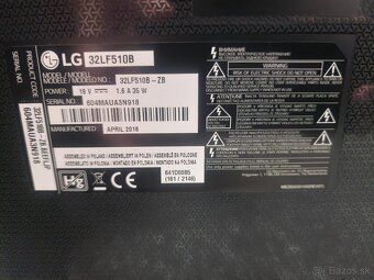 Predám televízor LG 32LF510B - 3