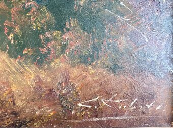 Starý obraz olejomalba na plátně - 3