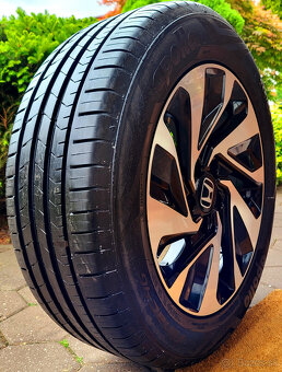 alu R16 5x114,3 orig. Honda Civic, pneu 215/55, ako NOVÉ - 3