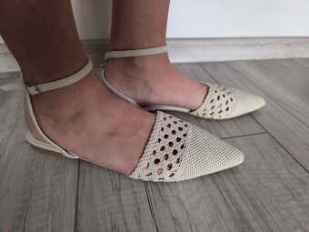 Dámske béžové topánky - 3