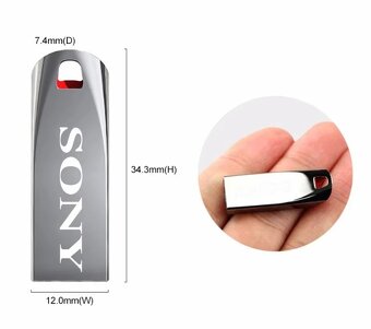 USB 3.0 kľúč SONY 1TB čiernostrieborný - 3