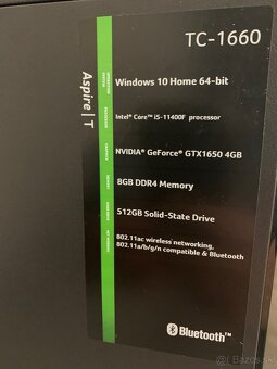 Acer Aspire TC-1660, i5-11400F/16GB/GTX1650 - 3