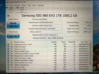 Ssd disk SAMSUNG EVO 860 1TB-2,5" - 3