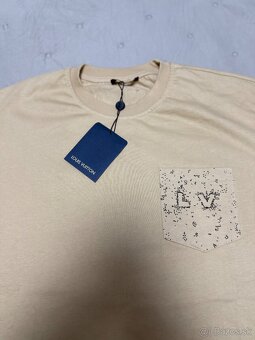 Louis Vuitton pánske tričko – béžové, veľkosť XXL - 3
