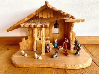 Starý krásný dřevěný betlém - 3
