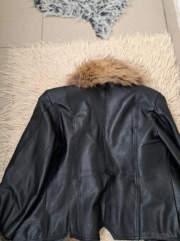 Kožená bunda s kožušinou - 3