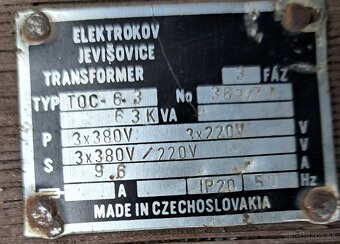 Transformátor trojfazovy - 3