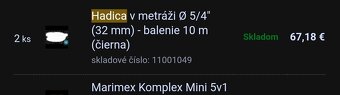 REZERVOVANÉ Hadica čierna 32 mm k bazénu 10m - 3