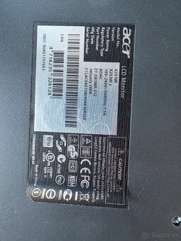 LCD Monitor Acer X203W s – 20", s reproduktormi, plne funkč - 3