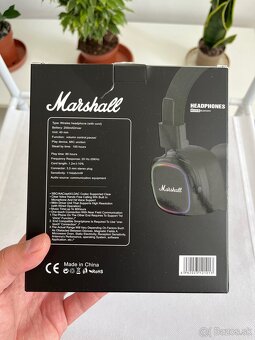 Bezdrôtové slúchadlá v štýle Marshall Major IV – nové - 3