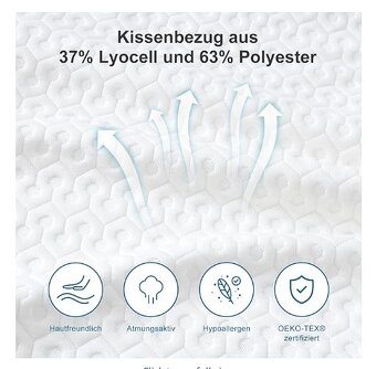 Ortopedicky Vankus BedStory Pamäťová pena 2 kusy - 3