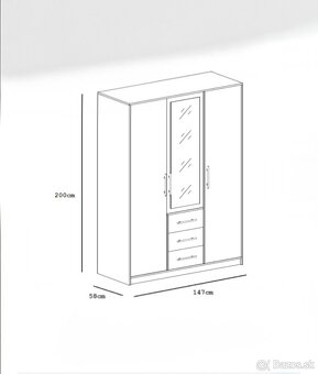 SKRIŇA 147x200x58cm - 3