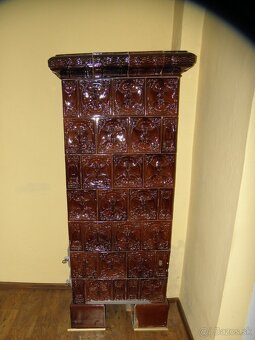 Starozitna kachlova pec, kachle secesia 1915 - 3